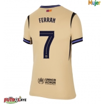 Camiseta Barcelona Ferran Torres #7 Visitante Equipación para mujer 2025-26 manga corta